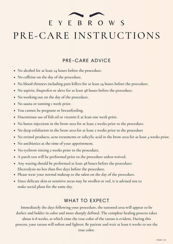 Pre Care Permanent Makeup