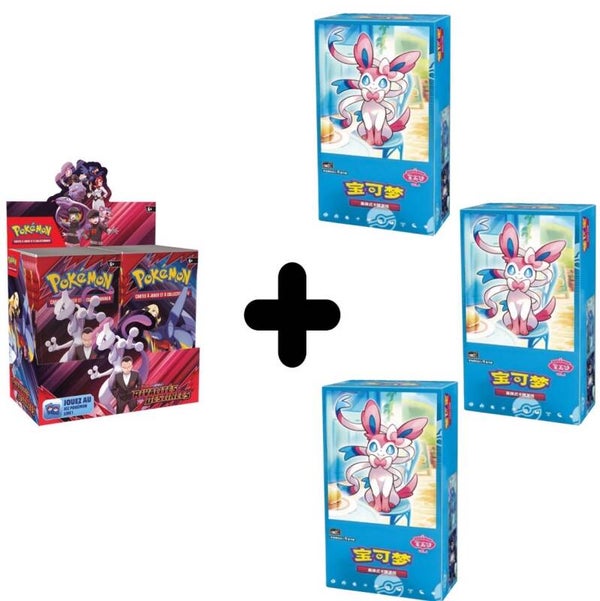 PACK POKÉMON JCC - ÉCARLATE ET VIOLET - PACK DE BOOSTER EV10 RIVALITÉS DESTINÉES (DISPLAY X36)  - FR + 3 GEM PACK 2