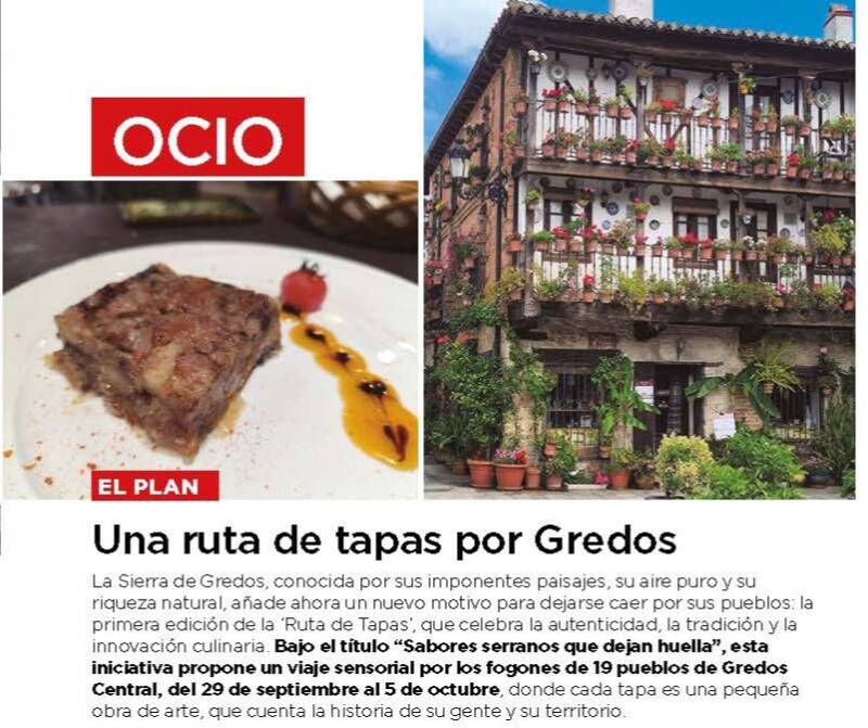 Revista Mía - Una ruta de tapas por Gredos