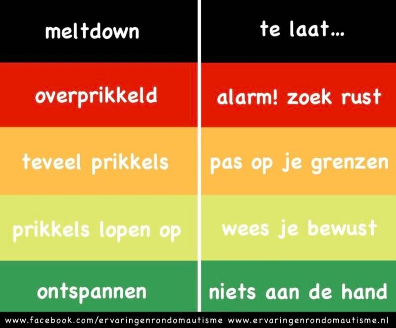 Autisme relatie partner De stoplichtmethode