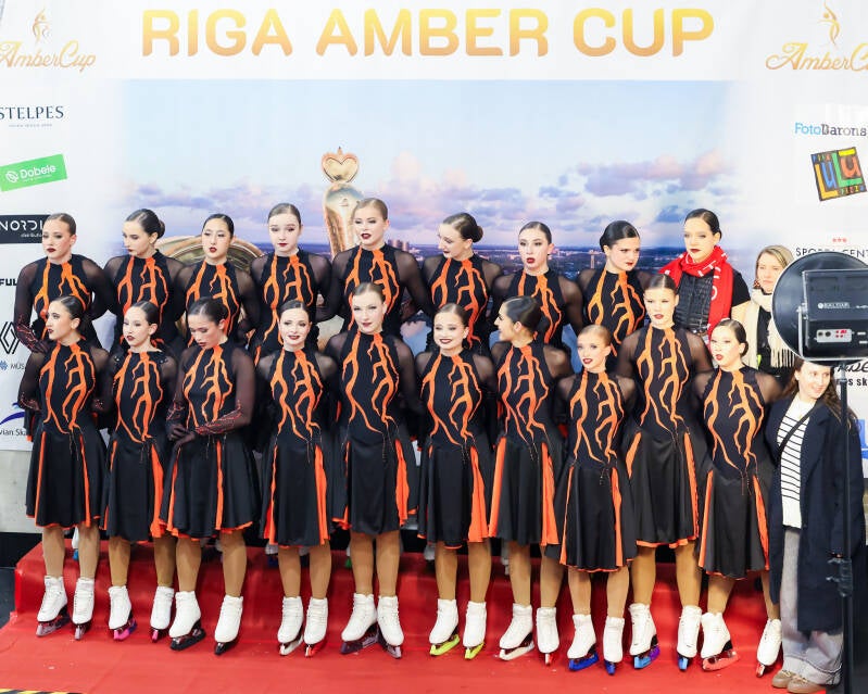 Team Starlight Junior; Switzerland; Short Program; Kiss&amp;Cry; Synchronized Skating; Roberts Voskans; Riga Amber Cup 2026;