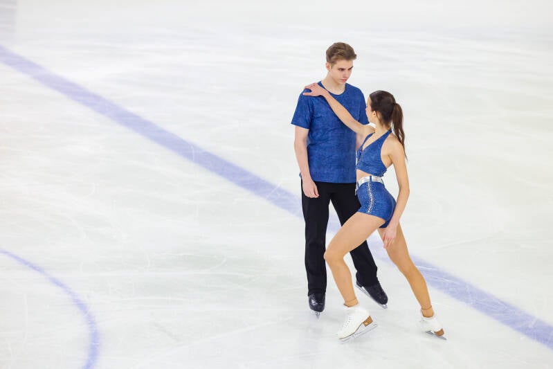 Ice dance; Aleksandra Gubareva / Bruno Trukšāns; Opening ceremony; Roberts Voskans;    Riga Amber Cup 2026;