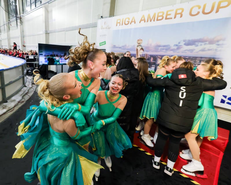 Cool Dreams Junior; Switzerland; Short Program; Kiss&amp;Cry;Synchronized Skating; Roberts Voskans; Riga Amber Cup 2026;