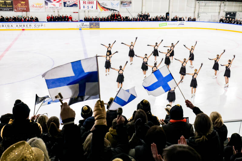 Fans during Riga Amber Cup 2026. Captured by Roberts Voskans.