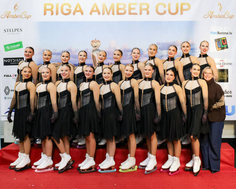 Team Helsinki Rockettes; Finland; ISU Senior; Short Program; Kiss&amp;Cry; Synchronized Skating; Roberts Voskans; Riga Amber Cup 2026;