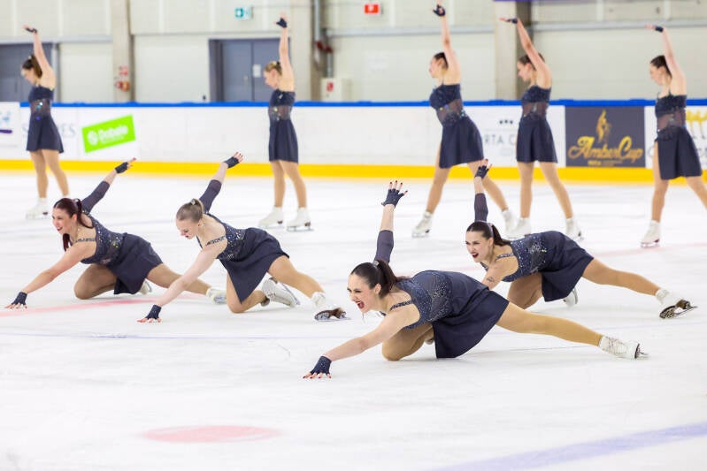 Team United Angels; Germany; ISU Senior; Short Program; Synchronized Skating; Roberts Voskans; Riga Amber Cup 2026;