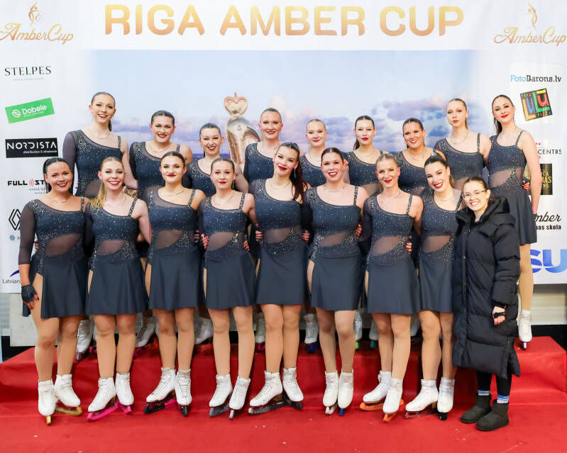 Team United Angels; Germany; ISU Senior; Short Program; Kiss&amp;Cry; Synchronized Skating; Roberts Voskans; Riga Amber Cup 2026;
