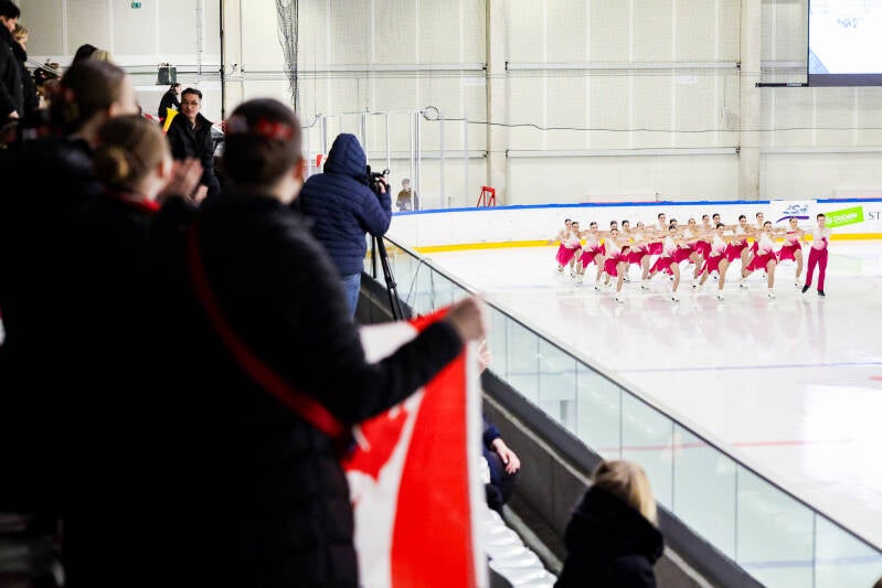 Fans during Riga Amber Cup 2026. Captured by Roberts Voskans.