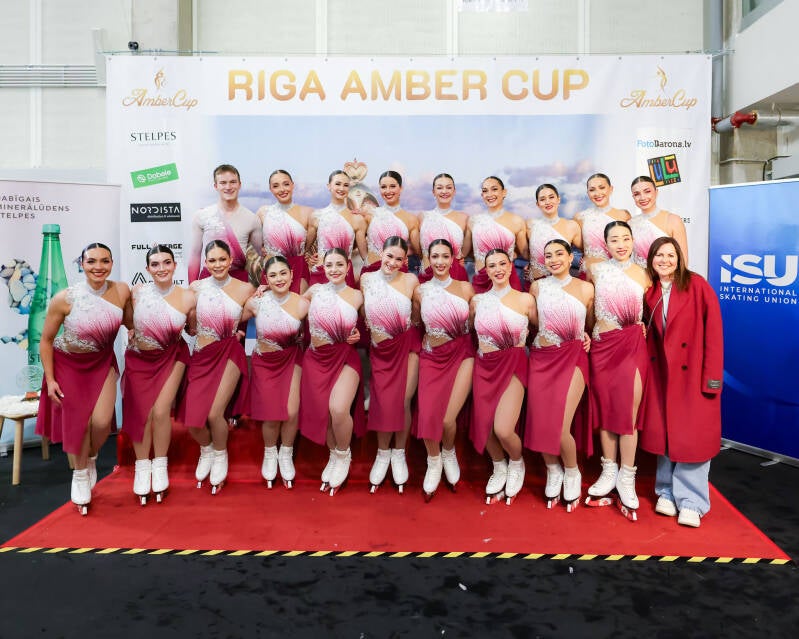 Team Les Supremes; Canada;  ISU Senior; Short Program; Kiss&amp;Cry; Synchronized Skating; Roberts Voskans; Riga Amber Cup 2026;