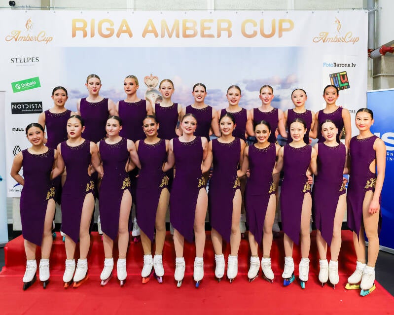 Team Lexettes Junior; USA; Short Program; Kiss&amp;Cry; Synchronized Skating; Roberts Voskans; Riga Amber Cup 2026;
