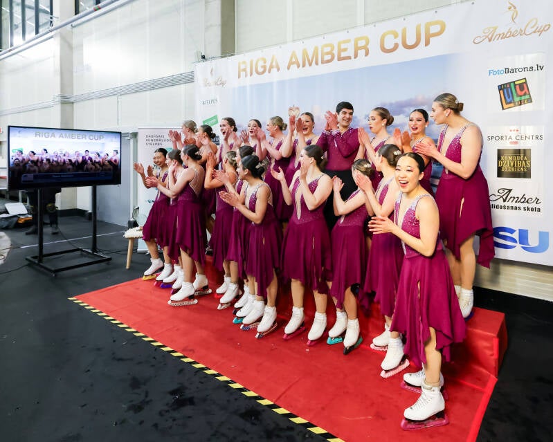 Team Skyliners; USA; ISU Senior; ISU Senior; Short Program; Kiss&amp;Cry; Synchronized Skating; Roberts Voskans; Riga Amber Cup 2026;