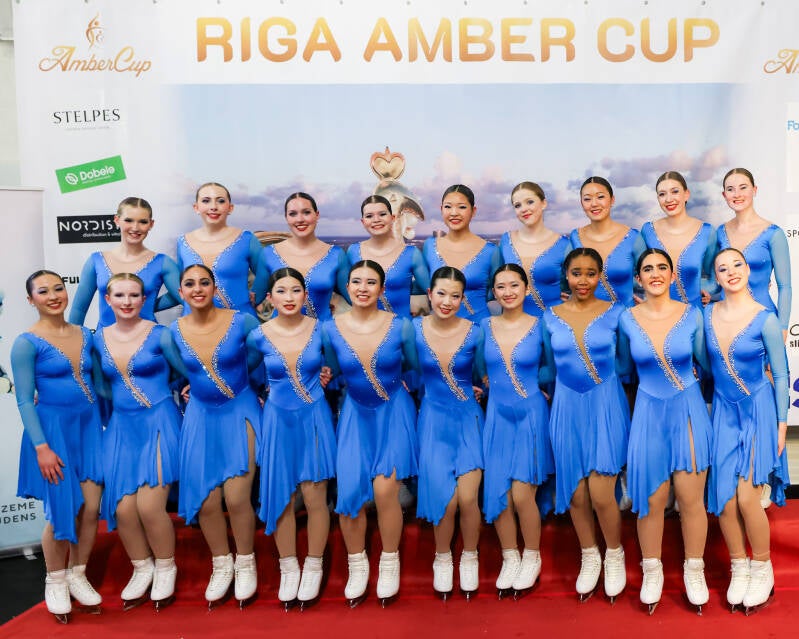 Team DC EDGE Junior; USA; Short Program; Kiss&amp;Cry; Synchronized Skating; Roberts Voskans; Riga Amber Cup 2026;