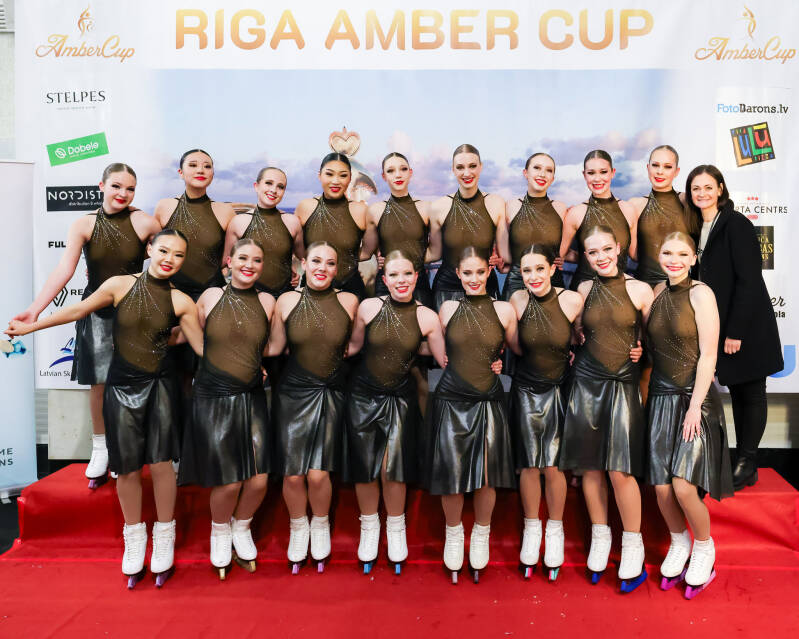 Team Ice Ignite Junior; Canada; Short Program; Kiss&amp;Cry; Synchronized Skating; Roberts Voskans; Riga Amber Cup 2026;