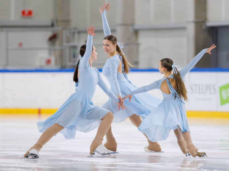 Team Ice Fire Novice; Poland; ISU Advanced Novice. Photo by Jaime Fernández del Río; Riga Amber Cup 2026