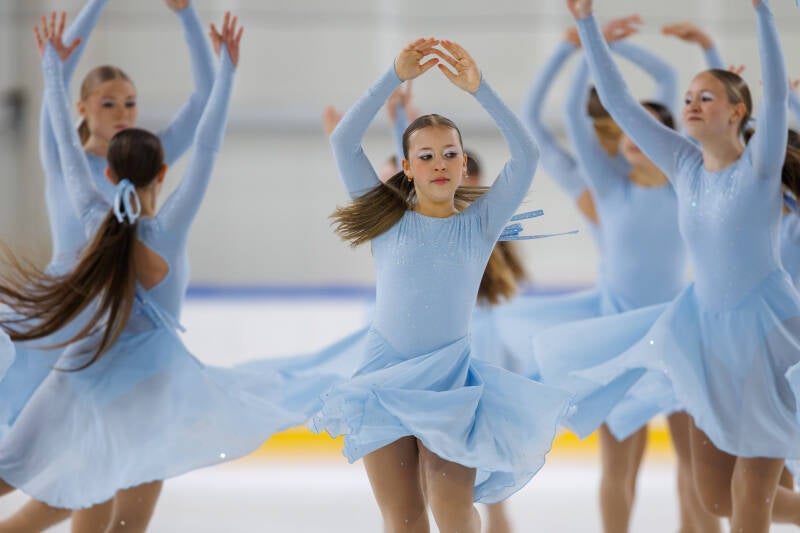 Team Ice Fire Novice; Poland; ISU Advanced Novice. Photo by Jaime Fernández del Río; Riga Amber Cup 2026