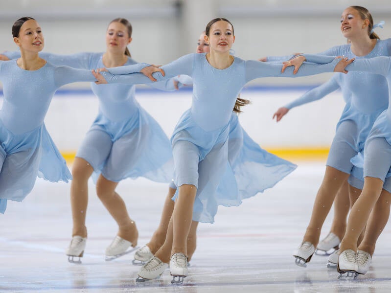 Team Ice Fire Novice; Poland; ISU Advanced Novice. Photo by Jaime Fernández del Río; Riga Amber Cup 2026