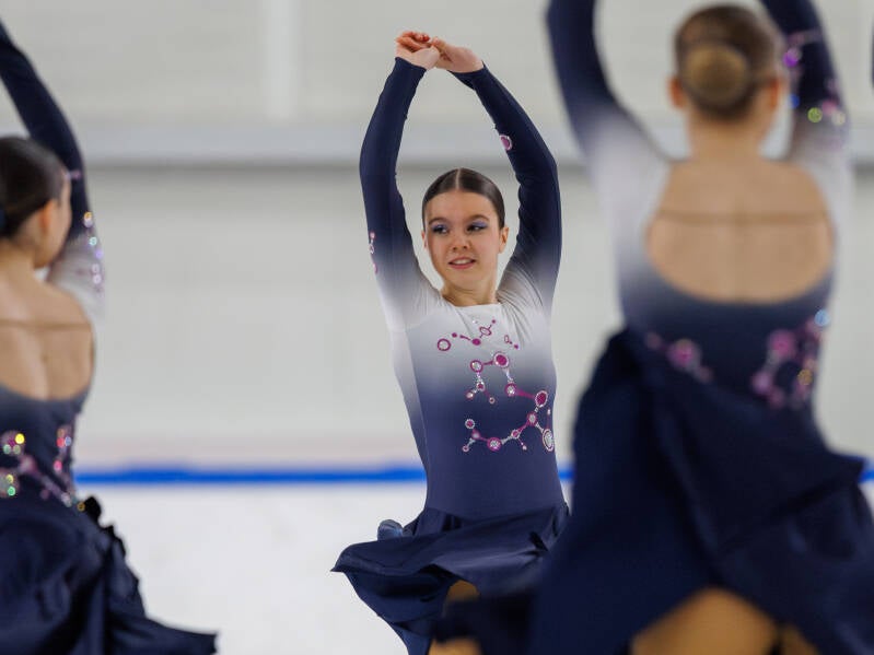 Team Starlight Novice; Switzerland; ISU Advanced Novice. Photo by Jaime Fernández del Río; Riga Amber Cup 2026