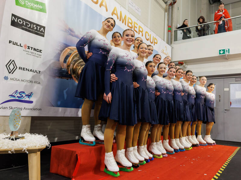 Team Starlight Novice; Switzerland; ISU Advanced Novice. Photo by Jaime Fernández del Río; Riga Amber Cup 2026