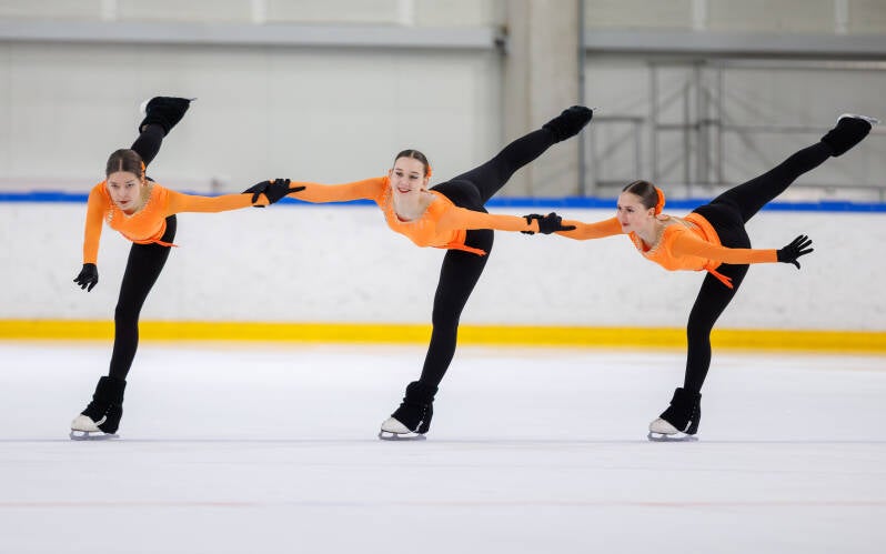  Team Diamonds Novice; Estonia; ISU Advanced Novice. Photo by Jaime Fernández del Río; Riga Amber Cup 2026