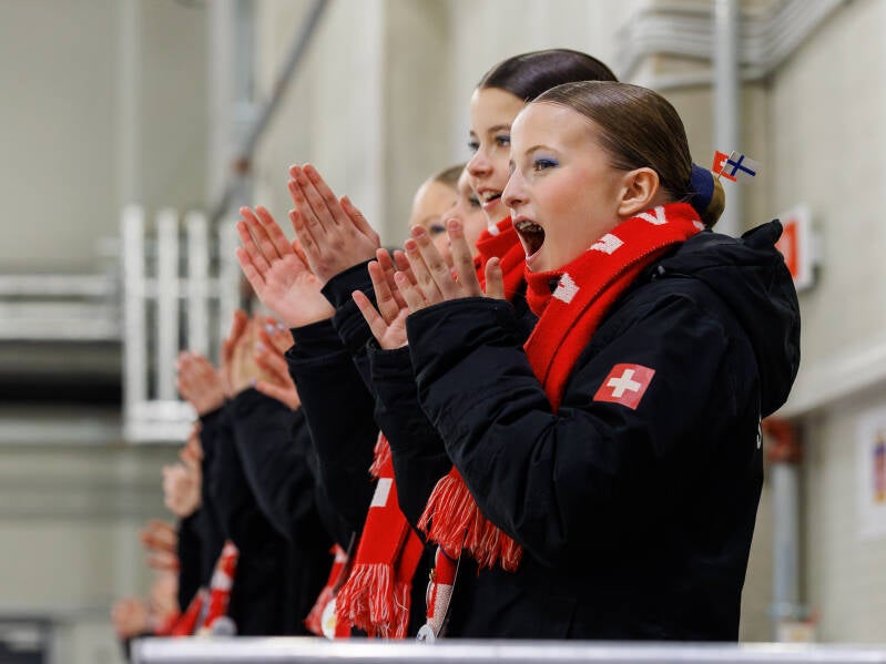 Fans during Riga Amber Cup 2026. Captured by Jaime Fernández del Río