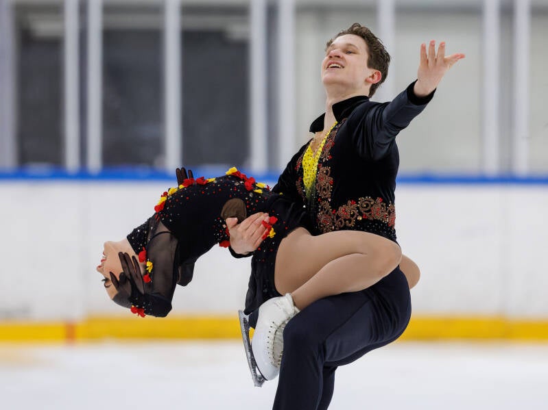 Team NEXXICE Junior; Canada; ISU Junior; Free Skating. Photo by Jaime Fernández del Río; Riga Amber Cup 2026