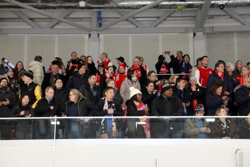 Fans during Riga Amber Cup 2026.  Captured by Mārtiņš Aiše