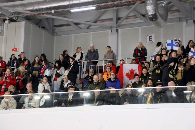 Fans during Riga Amber Cup 2026.  Captured by Mārtiņš Aiše
