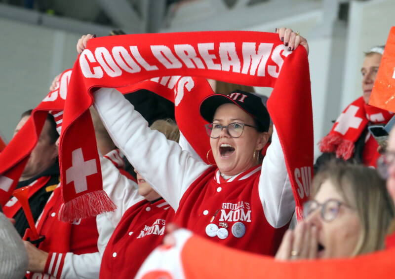 Fans during Riga Amber Cup 2026.  Captured by Mārtiņš Aiše