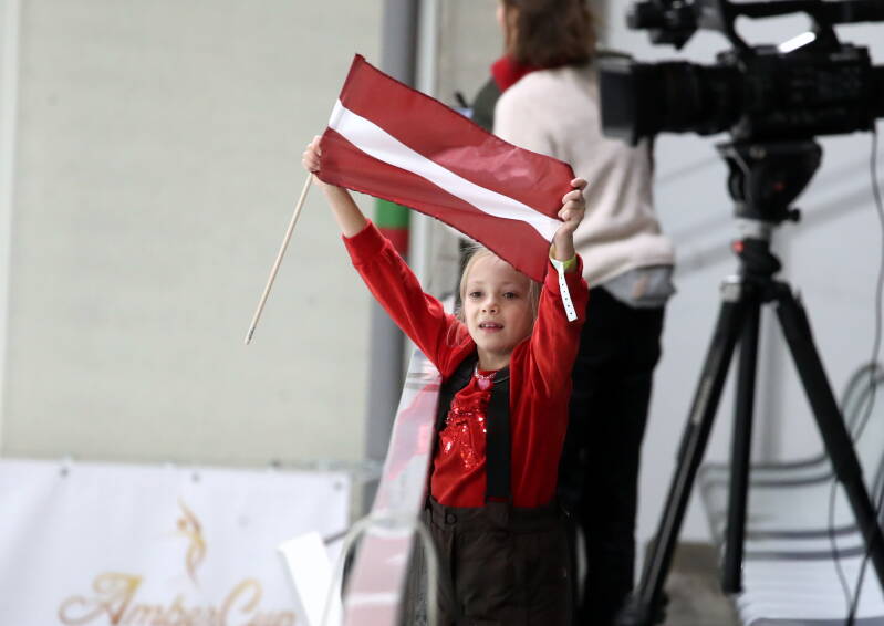 Fans during Riga Amber Cup 2026.  Captured by Mārtiņš Aiše
