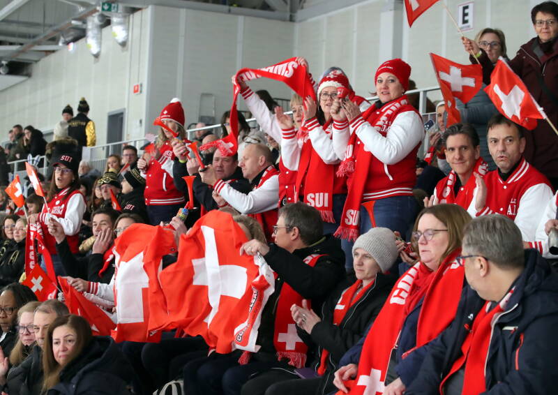 Fans during Riga Amber Cup 2026.  Captured by Mārtiņš Aiše