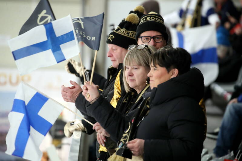 Fans during Riga Amber Cup 2026.  Captured by Mārtiņš Aiše