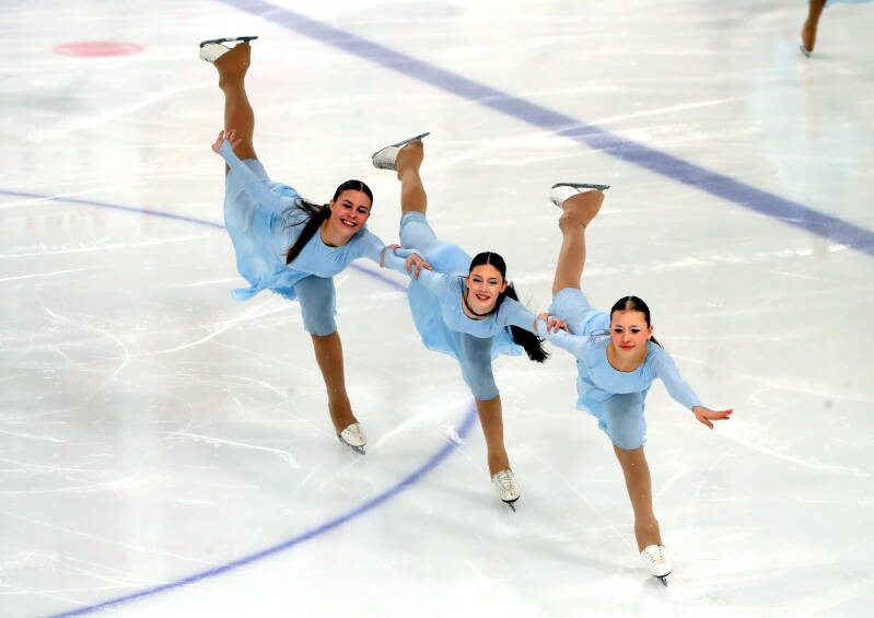 Team Ice Fire Novice; Poland; ISU Advanced Novice. Photo by Mārtiņš Aiše; Riga Amber Cup 2026