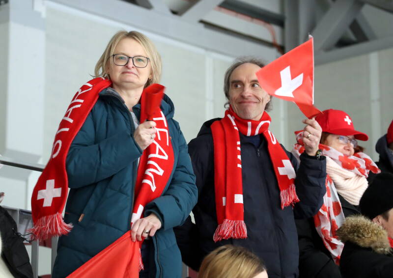 Fans during Riga Amber Cup 2026.  Captured by Mārtiņš Aiše