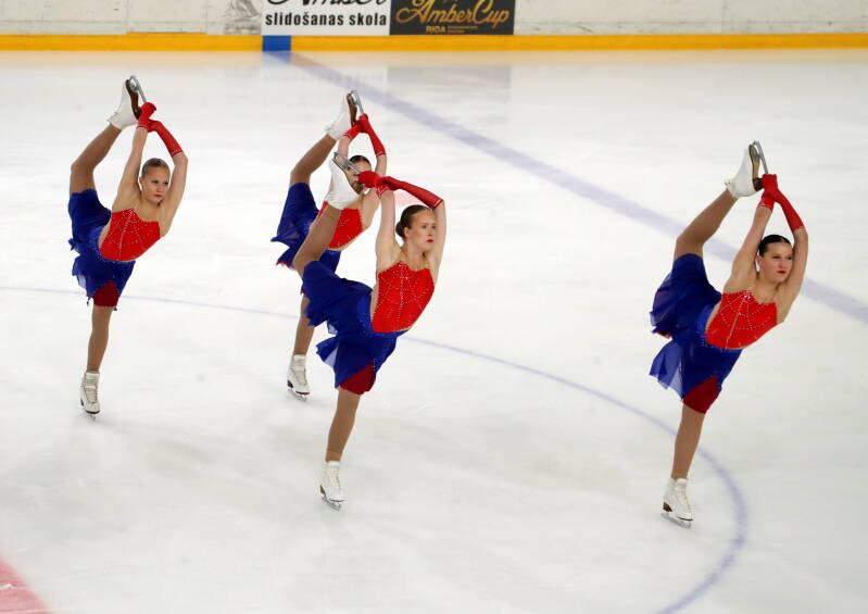 Team Filiae Aboenses; Finland; ISU Advanced Novice. Photo by Mārtiņš Aiše; Riga Amber Cup 2026