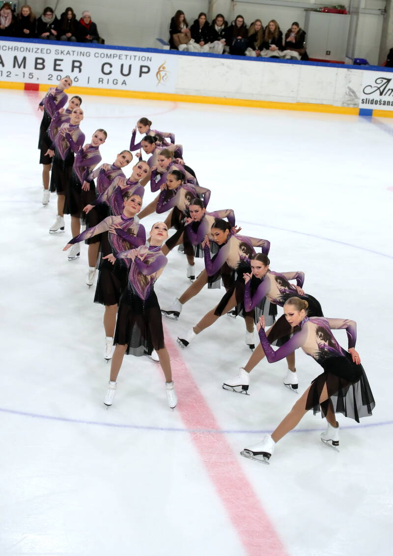 Team Ice Ignite Junior; Poland; ISU Junior; Free Skating. Photo by Mārtiņš Aiše; Riga Amber Cup 2026