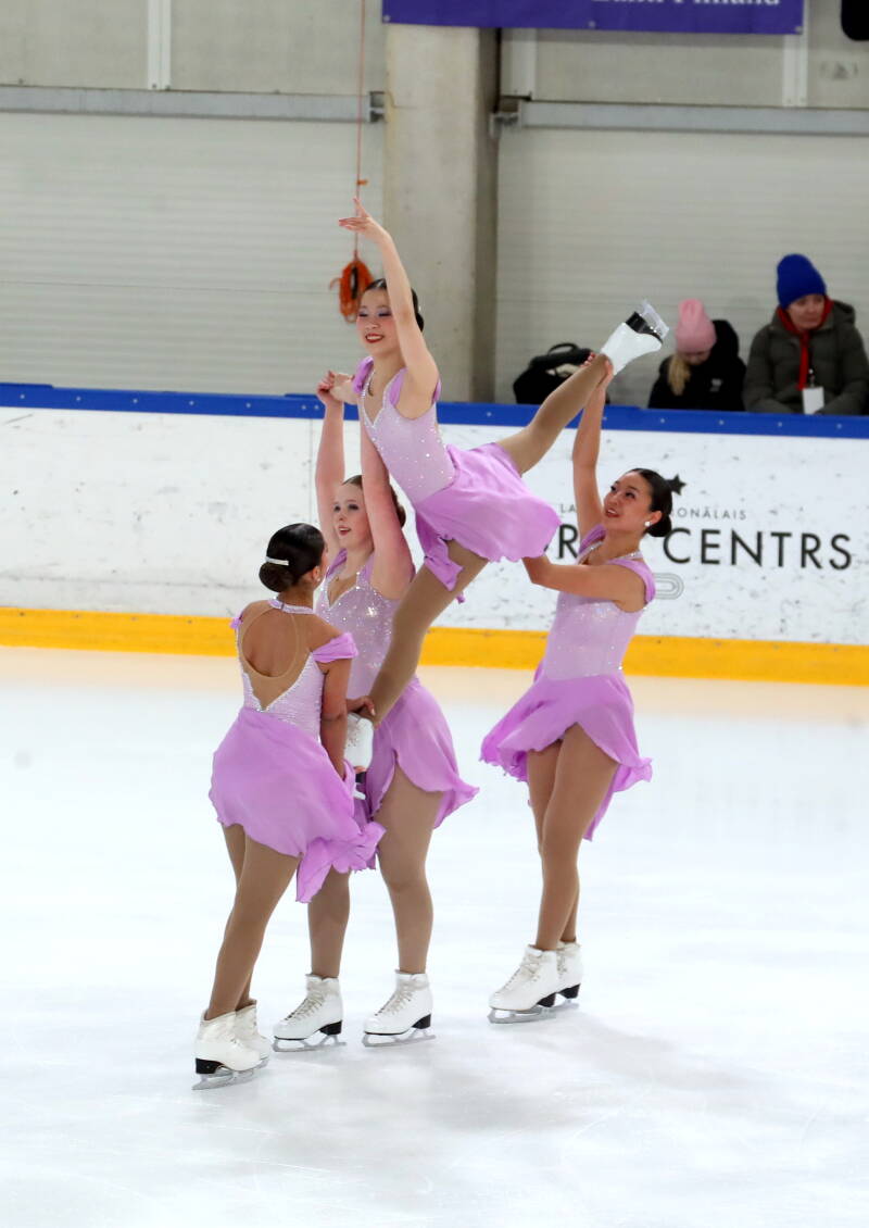 Team DC EDGE Junior; USA; ISU Junior; Free Skating. Photo by Mārtiņš Aiše; Riga Amber Cup 2026