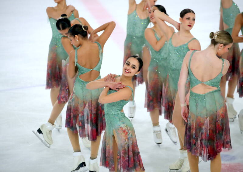 Team DC EDGE Junior; USA; ISU Junior; Free Skating. Photo by Mārtiņš Aiše; Riga Amber Cup 2026