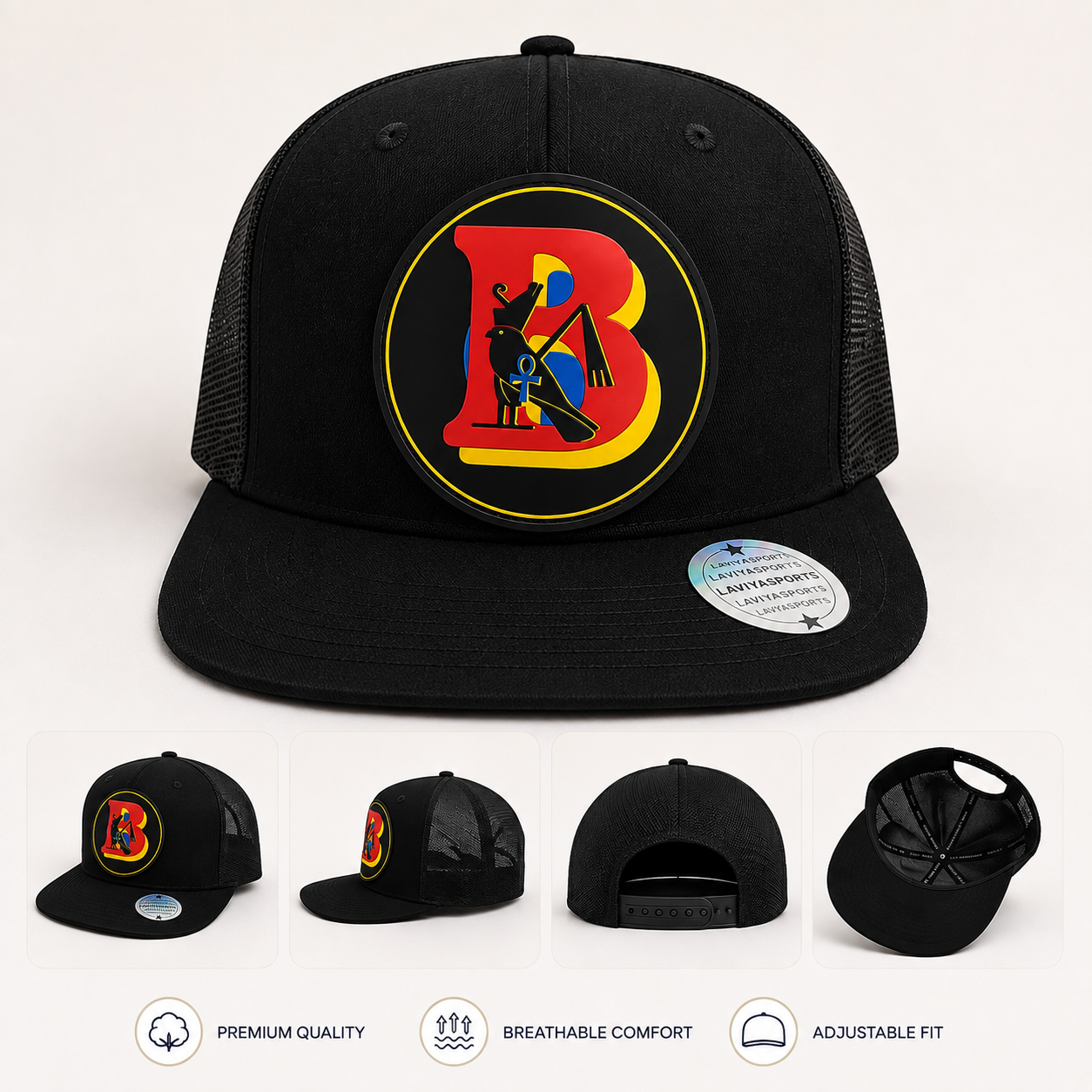 SNAP BACK BALL CAP (NYLON THREAD)