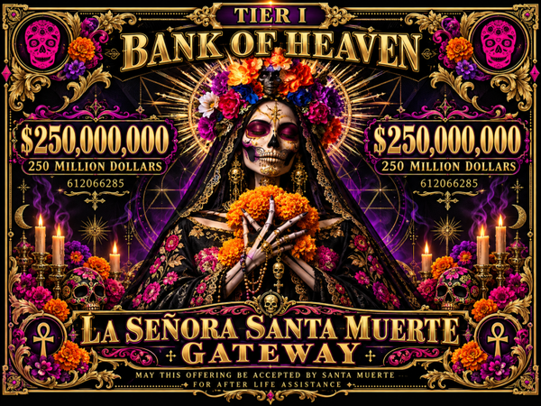 Santa Muerté Offering Note (28 NOTES PER PACK)