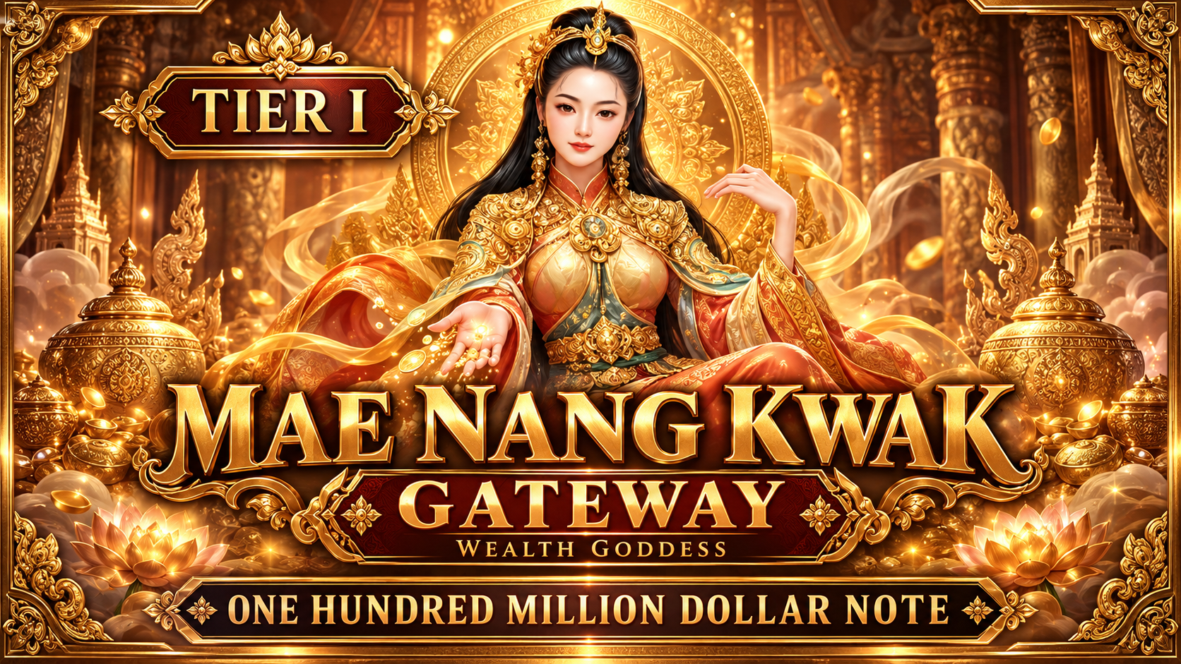 Wealth Goddess - Mae Nang Kwak: 20 Notes (per pack)
