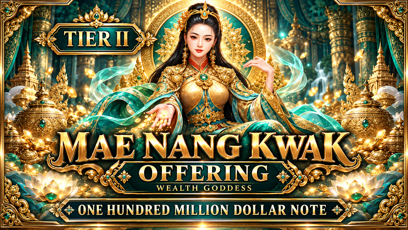 Wealth Goddess - Mae Nang Kwak: 50 Notes (per pack)