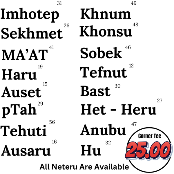 99 NETERU T SHIRT (CORNER IMAGE)