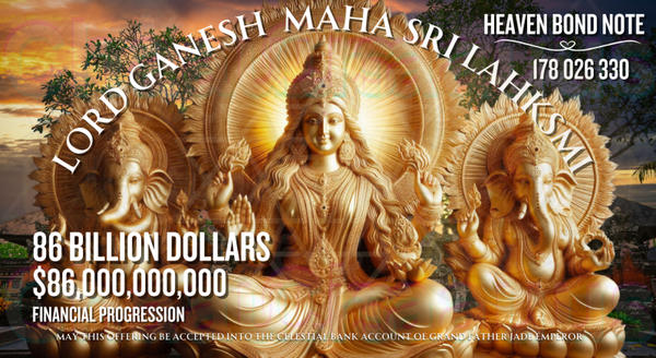 LORD GANESH & SRI LAKSHMI - WEALTH WEAPON