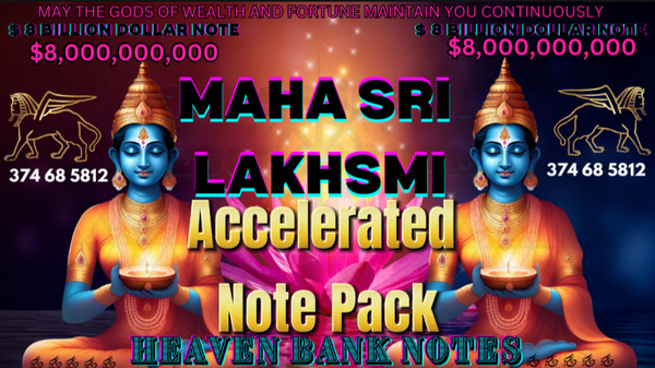 MAHA SRI LAKHSMI - WEALTH GUN (ACCELERATED NOTE PACK (30 SHEETS)