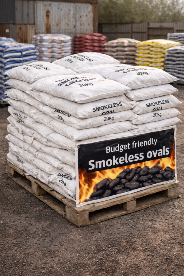Economy Smokeless Coal Ovoids - Budget Friendly