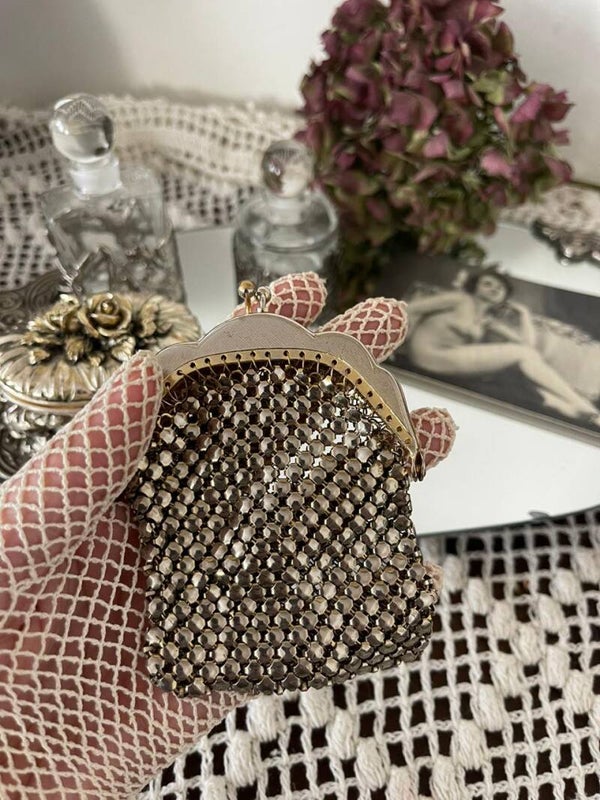 Petit porte-monnaie vintage style Art Déco