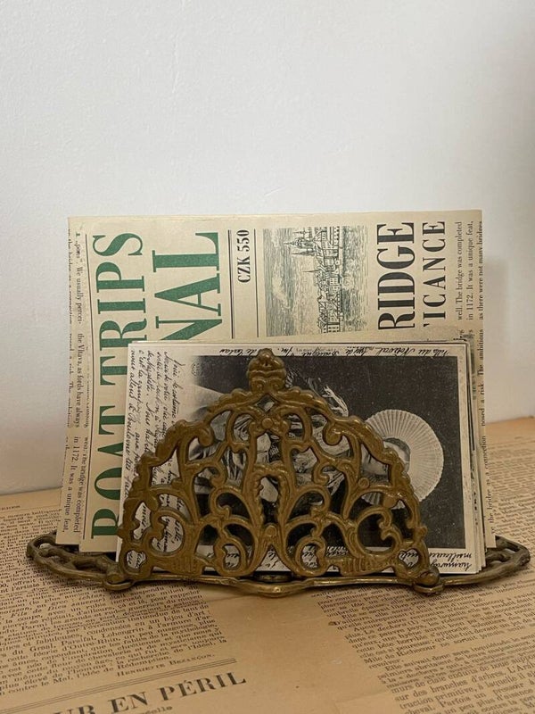 Porte-documents en laiton – Élégance Art Nouveau