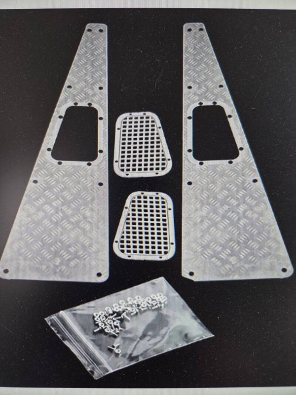 Metall-Skid Plate Hood Set für Traxxas