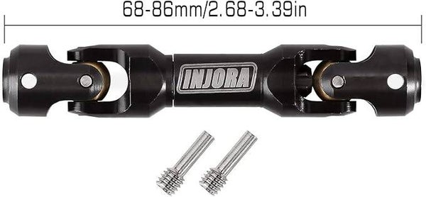 INJORA Steel Heavy-Duty 68  - 86 mm Drive Shaft for 1/10 RC Car Crawler