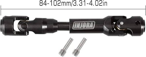 INJORA Steel Heavy-Duty 84 - 102 mm Drive Shaft for 1/10 RC Car Crawler